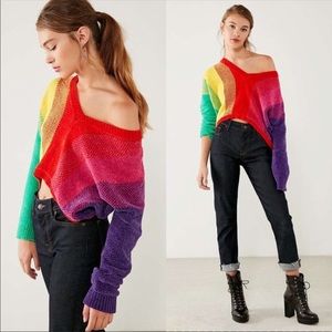 Silence + Noise rainbow sweater